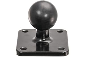 ARKON APMAMPS25MM Metal 4 Hole AMPS to 25mm Rubber Ball Adapter for Arkon Robust Mount Series Retail, Black