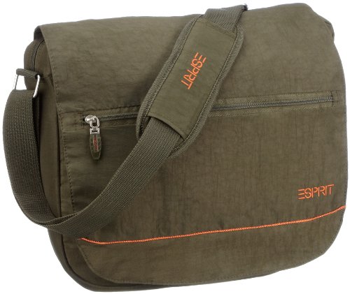 Preisvergleich Produktbild ESPRIT Messenger / Laptop Tasche Casual, military green, 37x33x9