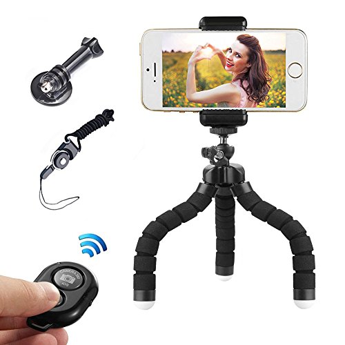 Gran Compra para Toppaie Mini trípode Flexible de iPhone trípode para
teléfono móvil teledirigido con Bluetooth para cámaras y teléfonos
Inteligentes como iPhone y Samsung Revisión