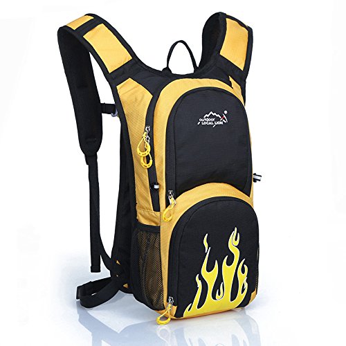 Reiten Outdoor-Sport-Fahrrad Reitausrüstung liefert große Kapazität Tasche Rucksack Yellow