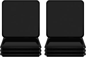Ezprotekt Deslizadores Reutilizables para Muebles de 5" para Superficies de Alfombras, Mover Muebles Pesados Rápida y Fácilmente con Deslizadores de Muebles,8 Piezas Negro