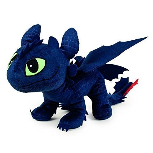 Enorme PELUCHE Dragons SDENTATO Furia Buia Gigante 60cm Originale DRAGON TRAINER