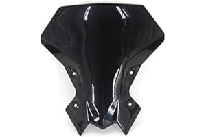 PACSCI Cúpula Touring para Kawasaki para Z 900 para Z900 2020 2021 2022 Parabrisas De Motocicleta Visera De Parabrisas Deflector De Viento De Doble Burbuja Carenabris(Negro)