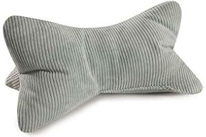 MAGMA Leseknochen INGA, Cord Look,Farbe Mint, 42cm x 22cm, ergonomische Form für Nacken- oder Lendenstütze, Flexible Stütze für Bücher, E-Books oder Tablets