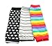 Baby Toddler Boy Legwarmers Pack of 3 - STARS GREY RAINBOW STRIPES