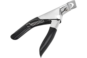 TingDongWei Coupe-Ongles en Acier Inoxydable, Convient pour les Ongles Acryliques, Coupe Capsules Ongle Coupe Faux Ongle pour les Ongles Acryliques,Ongles Artificiels, Ongles en Gel (Noir)