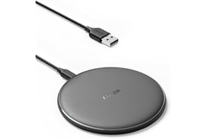 Anker Wireless Charger, PowerWave Pad for Samsung, Qi-Certified 10W Max for 17/16/16 Pro/15/15 Pro/14/13/12/SE 2020/AirPods/Galaxy S23 (No AC Adapter, Not Compatible with MagSafe Magnetic Charging)