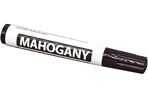 Fiacvrs Stylo de réparation de retouche pour bois, kit de réparation de rayures, stylo de retouche pour meubles, kit de réparation de meubles et bâtons de cire (acajou)