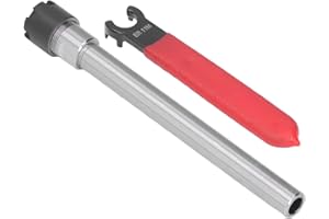Hilitand Spannzangenhalter ER11 100 Spannzangenhalter Zylinderschaft-Verlängerungsstange mit Schlüssel für CNC-Fräsdrehwerkzeug 1-7 Mm Spannbereich, Spannzangen(C10-ER11M-100L)