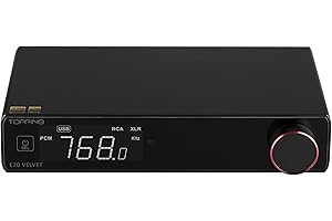 FANMUSIC Topping E70-VELVET DAC AK4499EX XU316 RCA XLR Bluetooth 5.1, obsługa LDAC Niski poziom szumów dekoder odniesienia napięcia