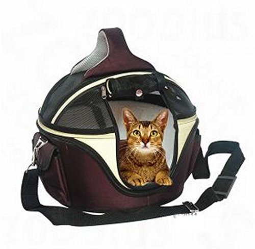 Elegant-Innovative-Round-Hard-Case-Carrier-Bag-Has-A-Variety-Of-Different-Functions-Ideal-For-Large-Cats-Small-Dogs