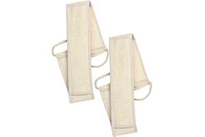 GENERIES Esponja para la espalda de Luffa, para ducha, baño, exfoliante de Loofah, masaje con sustancias naturales y biodegradables, esponja natural