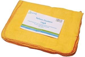 2WORK Maxima CPD70014 Chiffons Souples Lot de 10 Jaune