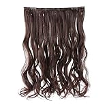 Prettyland - pelo largo one-Piece Extensión de Cabello, media Peluca ondulada con Clip in 18 colores