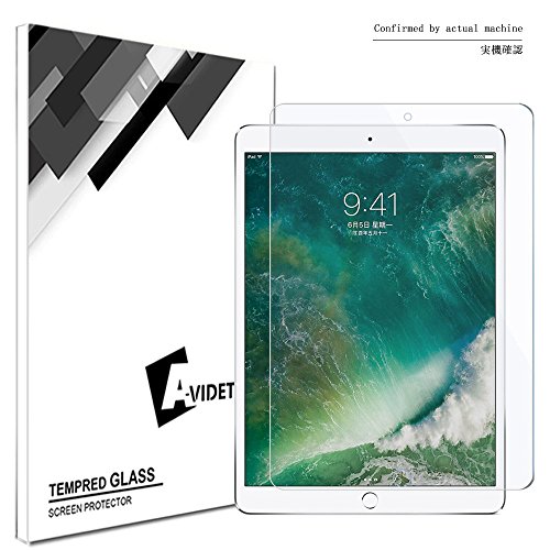 New iPad Pro 10.5 Schutzfolie, AVIDET ( 2.5D )Gehärtetem Glas Displayschutzfolie Screen Protector für Apple iPad Pro 10.5 - 9H Hardness aus gehärtetem Glas