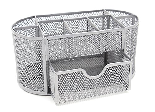 Generic Tidy Organizador de escritorio  fuente de oficina Organizador de color plateado