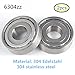 Produktbild 6304Z S6304 6304ZZ lager 304 Edelstahl Rillenlager Miniaturlagern 20x52x15mm ball bearing 2-Pcs