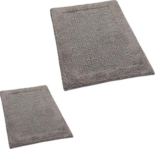 Castle Hill 2-Piece Naples Design Spary Latex, Stone, 21 by 34-Inch and 24 by 40-Inch