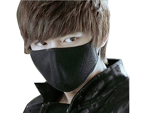 3 mascarillas unisex antipolvo de algodón, cubren la boca y la cara, se sujetan en las orejas