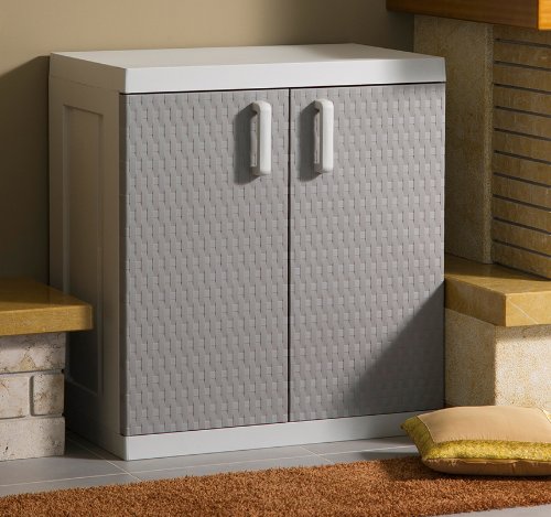 Toomax Kunststoffschrank Rattan Line XL, Grau - 4