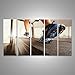 Produktbild Bild Bilder auf Leinwand Man läuft in einem Fitnessstudio auf einem Laufband für die Ausübung, Fitness und gesunden Lebensstil Verschiedene Formate ! Direkt vom Hersteller ! Bilder ! Wandbild Poster Leinwandbilder ! EJA