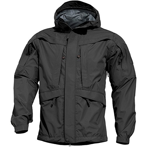 Pentagon Monsoon Herren Rain-Shell Jacke Schwarz size L