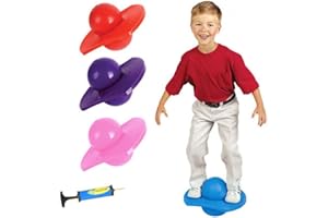 DZOZO Pogo Ball Hopper Jumping Ball Bouncing Balance Board Ball for Adult Kids Fitness Ball Exercise Bounce Space Ball for Losing Weight