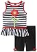 Kids Headquarters Baby-Girls Infant White Striped Top with Bermuda Shorts, Black/White, 12 Months Color: Black/White Size: 12 Months