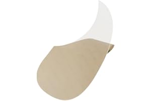 FLEOR Golpeador de guitarra acústica con forma de coma, autoadhesivo, material celuloide, placa para arañazos, transparente
