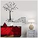 Produktbild Musiknoten Wandaufkleber Blume Baum Für Schlafzimmer Musik Wandaufkleber Für Wohnzimmer Wanddekoration Abnehmbare 42x44 cm