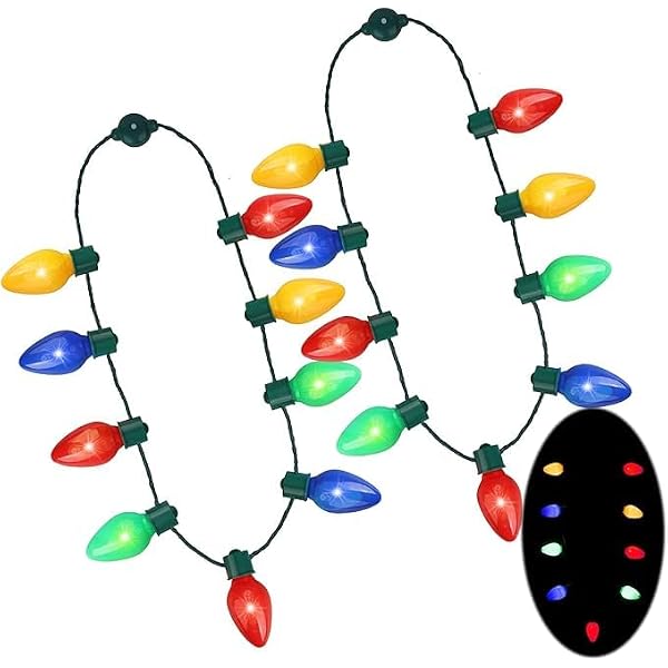 Collier Hawaïen Lumineux The Glowhouse - Lei LED Multicolore - 86cm - Pour Fêtes Et Soirées