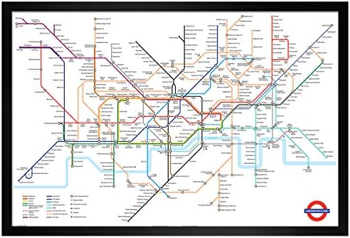 London Phoneboxes Falling Poster – 91.5 x 61cms (36 x 24 inches)