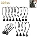 Produktbild Centtechi Planen-Bungeeseil, 30 Stück, Bungee-Cords für Planen, Schlafsäcke, Pavillons und Trampoline, Schwarz, Schwarz, 30Pcs