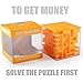 Produktbild Trekbest Money Maze GeldLabyrinth - Erstaunlich Spardose Puzzle Box für Kinder als Geschenk (Orange)