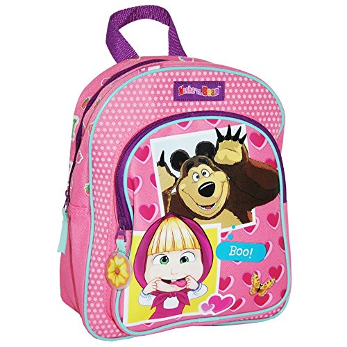 Vadobag Sac à Dos | 31 x 25 cm | Masha et Michka | Enfants Sac de Fille