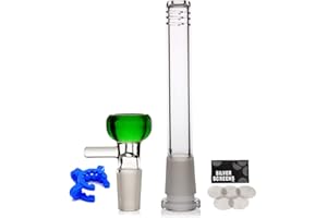 bongbongbong Glass bong, Water bongs for smoking Bong pipe Bong bowl 14.5mm recycling tornado Filter Glass water bong hookahs Green Oil Rig bongs Send cleaning brush Nicotine free