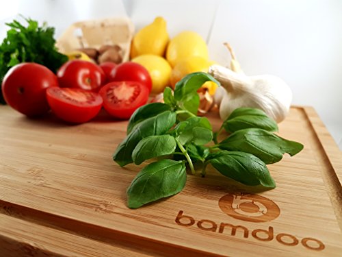 Bambus Schneidebrett mit Halter - 6