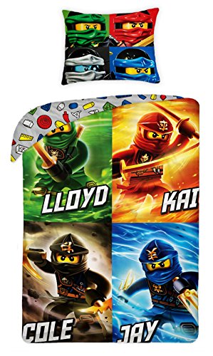 Lego Ninjago HL015 Kinder Bettwäsche Baumwolle 140 x 200 cm