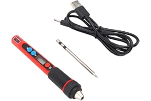 BIGKING Cyfrowa lutownica USB, przenośna lutownica elektryczna, cyfrowy termostat bezołowiowy zestaw elektronarzędzi ręcznych, regulowana temperatura ładowania lutownica