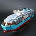 Produktbild 22002 Custom Bausteine Schiff 1518 tlg. Konstruktionsspielzeug Containerschiff Set