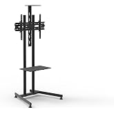 TV/Fuar İş Yeri ve Ofis Tipi Video Kamera Aparatlı Sabit Ayaklı Metal TV Standı 40"in&ccedil;-75"in&ccedil;
