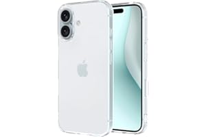 Captor Cover iPhone 16, Custodia Trasparente in Silicone Morbido, Protezione Fotocamera, Anti-Ingiallimento, Flessibile e Resistente per iPhone 16 Cover (Bordi Rialzati)