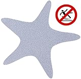 ✅ GRAN ÓPTICA: los adhesivos antideslizantes grandes (Ø 11 cm) en forma de estrella de mar encajan visualmente especialmente bien en el baño y mejoran la sensación de bienestar en su lugar de relajación.