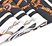 Housweety 1 Women Black & White Chain Pattern Square Beach Wrap Silk Scarf Shawl 88x88cm