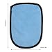 Zicac Soft Cotton Children Beach Clear Sand Removal Mitt Gloves Wipe Off Sand from Your Skin (Blue)