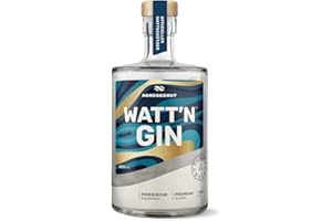 ‎NORDSEEGUT NORDSEEGUT WATT`N GIN 0.5L - Nordsee Premium Dry Gin 42% Vol. I vegan mit handverlesenen Zutaten wie Hagebutte, Lavendel und fruchtiger Orange, Salzwiesen, Wattenmeer