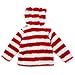 Cute On Unisex Baby Toddler Clothes Warm Fleece Stripe Jacket Bear Red 12M
