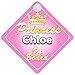 Price comparison product image Crown Princess Chloe On Board Personalised Baby / Child Girls Car Sign