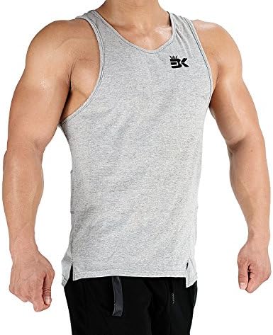 Zenwow Mens Gym Tank Top Workout Vests Stringer Bodybuilding Muscle Sleeveless Shirts