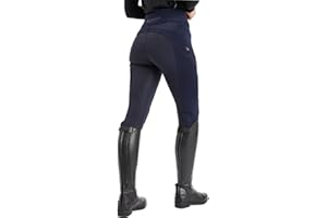 AUTUMNN EQUESTRIAN Horse Riding Leggings/Tights Women Matt Silicone Grip with Phone Pockets Premium Tights Equestrian Breeches